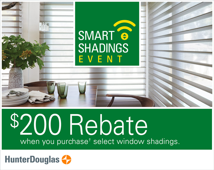 Hunter Douglas Rebate with MPJ Designs