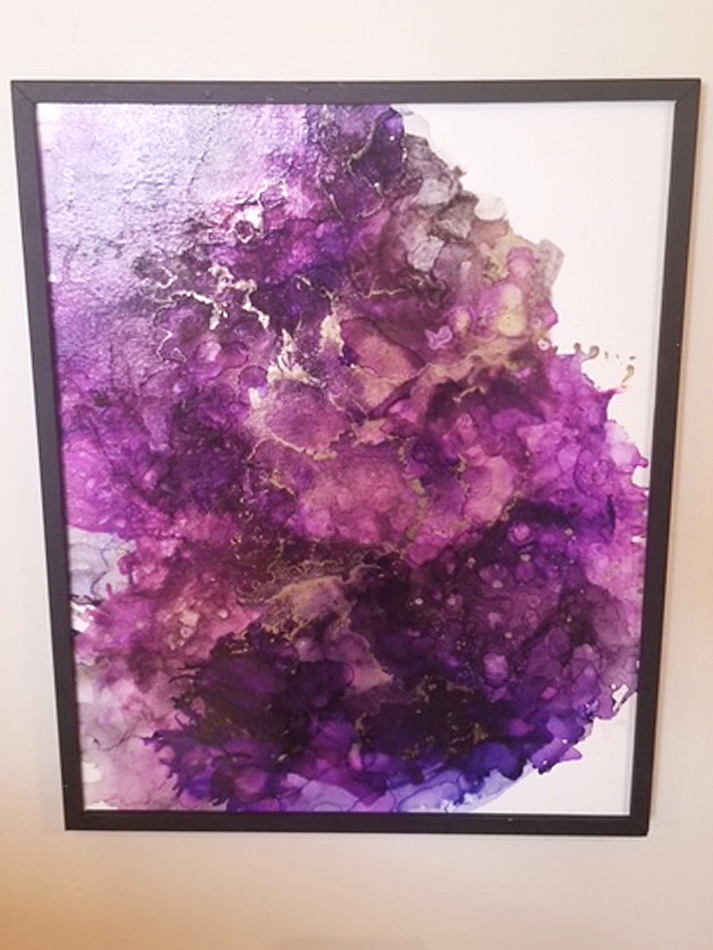 Purple Passion - Abstract Original Artwork by Marie Paddon